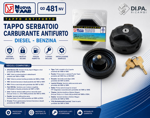 Tappo serbatoio fiat panda - fiat,