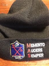 DECIMA MAS,Berretta Nera-cappello-J.V.Borghese.taglia Unica-Acrilico Con Ricamo