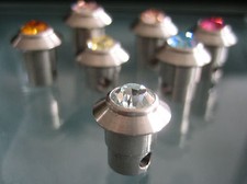 Cilindro 4mm / strass 6mm -