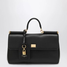 Borsa Dolce & Gabbana My Sicily in pelle nera con tracolla regolabile