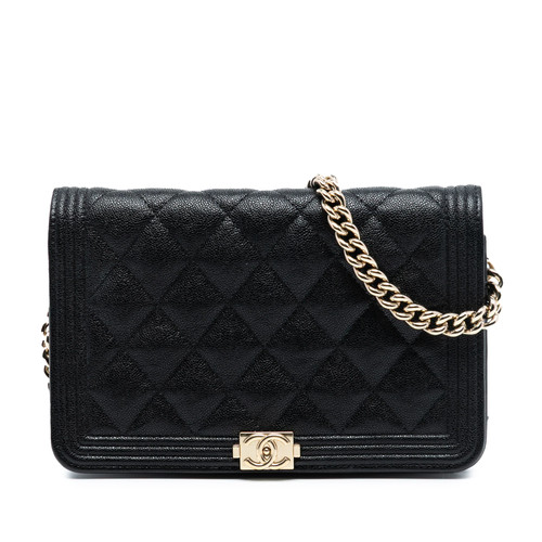 Chanel matelassé caviar boy - chanel,