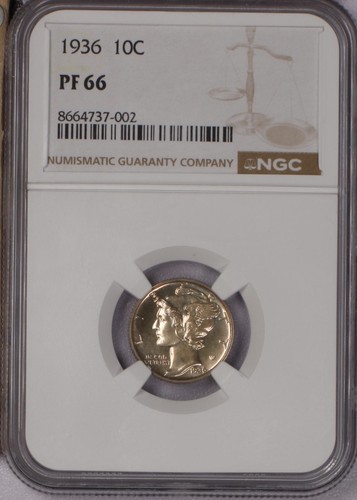 1936 argento mercurio - argento, 10