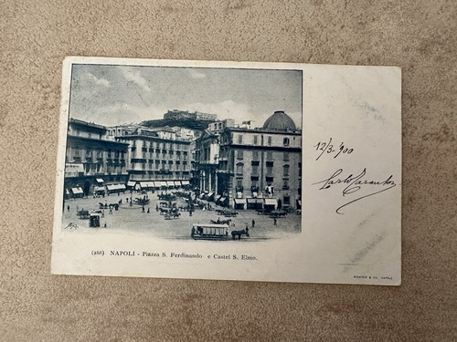 Cartolina napoli piazza - cartolina, s