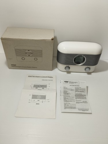 Radio retro bianca pile - radio,