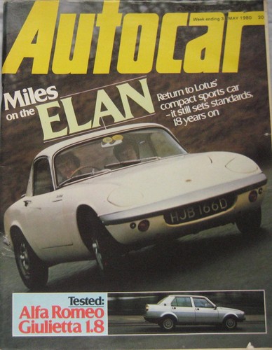 Autocar magazine 1980 - autocar, 31/5/1980