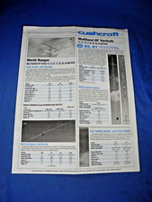 Catalogo antenne radioamatoriali Cushcraft vintage (spedizione gratuita!)