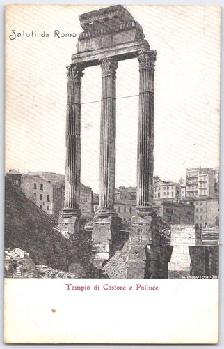 Cartolina epoca roma - roma, italia