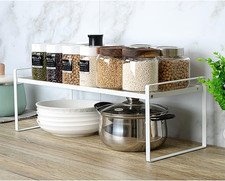 Cucina Organizer,Mensole Cucina Con Tappetino Antiscivolo,Salvaspazio Mensole Po