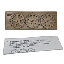 Puzzle in legno macchina crittografata Enigma II misura 9" ~ decodifica messaggi segreti