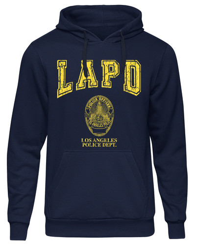 Felpa con cappuccio lapd los - felpa,