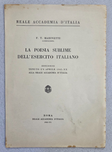 Futurismo marinetti libro - futurismo,