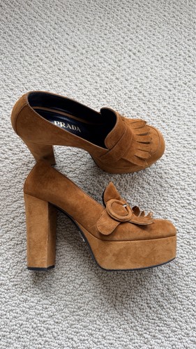 Prada decolte donna camoscio - prada,
