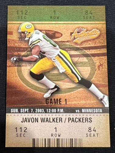 Javon walker 2003 fleer - javon,