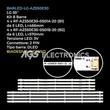 KIT 8 BARRE STRIP LED TV LG