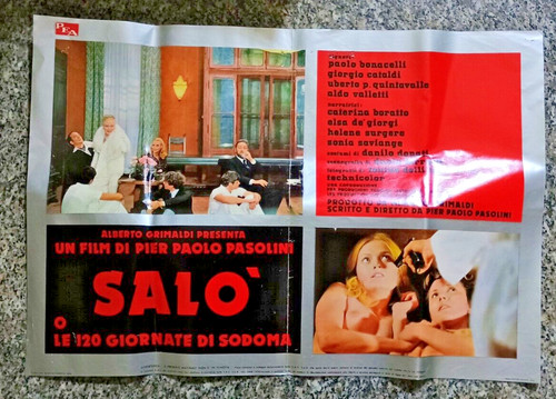 Salo fotobusta originale - fotobusta, 1976