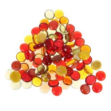 1 set di gemme di piatte: piccole biglie di di misti,