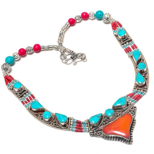 Collana turchese corallo