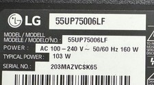 Guasto completo del TV LED LG 55UP76006LF Verificato