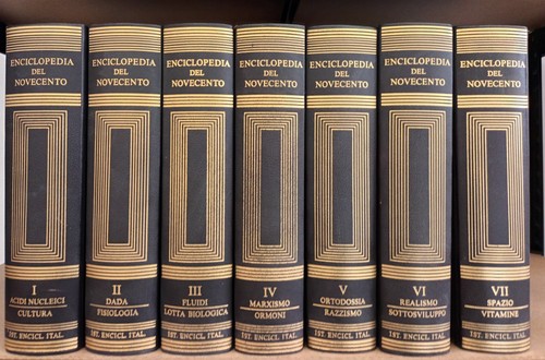 Enciclopedia del novecento - enciclopedia,