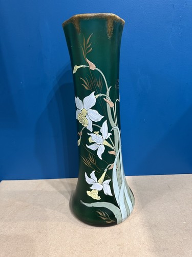 Vase legras vert - vert, décor