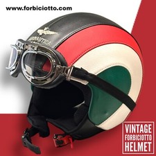 Casco vintage in pelle