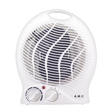 Caldo Bagno Elettrico 2000W Termoventilatore Riscaldamento Silenzioso 2 Potenze