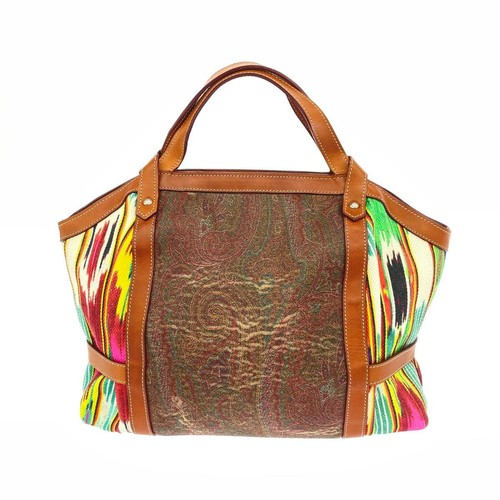 Etro handbag paisley - paisley/pvc, x