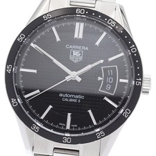 Orologio Uomo AT TAG HEUER Carrera Calibro 5 WV211M.BA0787 Data Quadrante Nero_915335
