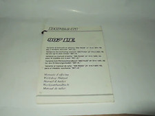 MANUALE D'OFFICINA VARIANTE