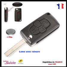 CLE PLIP COQUE PEUGEOT 807