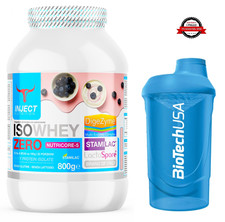 PROTEINE Isolate 94% Iso Whey ZERO Volac® (800g) INJECT FRUTTI DI BOSCO + SHAKER