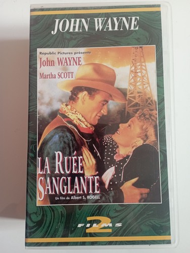 Vhs john wayne ruée - k7,