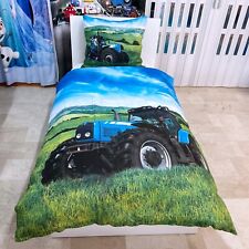 Trattore Blu Set 2pezzi Letto