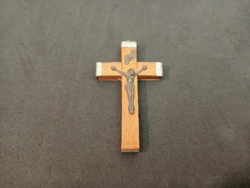 Crocifisso legno e metallo - ,