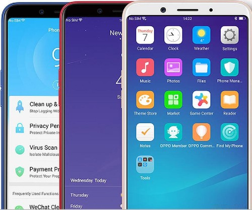 Smartphone android oppo - android, a83