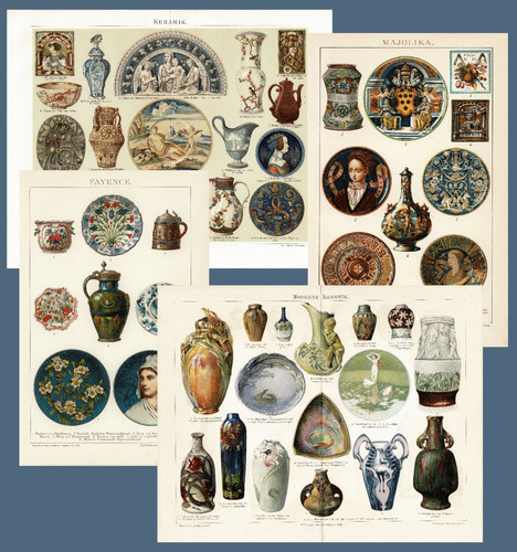 Antica litografia cromata