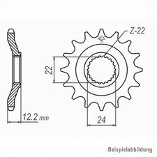 Pignone anteriore 17 denti