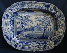 Piatto "Angus Seats" serie di John & William Ridgway - 1825 ca. - cm. 53