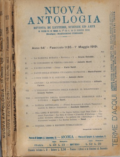 Nuova antologia anno - , 1919