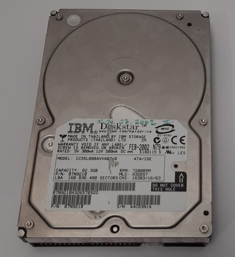 Ibm deskstar ic35l080avva07 - ibm,
