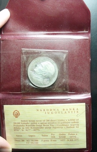 Jugoslavia 200 dinari 1977 - dinari,