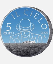 ITALIA 2025 RENATO ZERO IL CIELO SERIE CANZONI MONETA 5 EURO ARGENTO PROOF