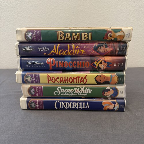 Disney vhs lot bambi - disney, 6