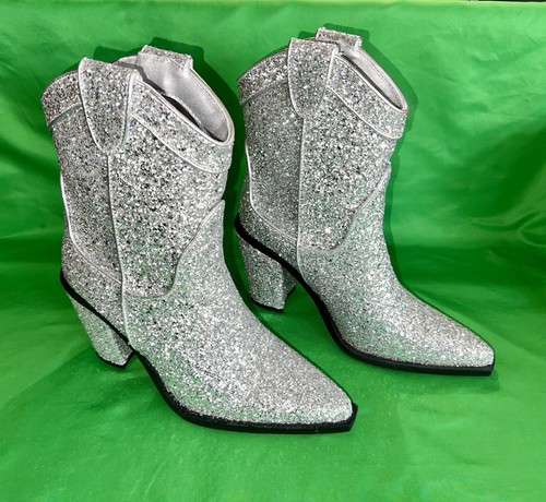 Stivali cowboy argento - stivali,