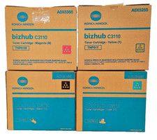 Set toner originale Konica Minolta TNP51 KCMY per BIZHUB C3110P nuovo e confezione originale