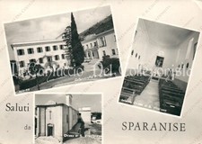 1965 Saluti da SPARANISE Orfanotrofio Semeria Chiesa San Vitaliano Caserta  