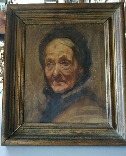 Olio tela libera ritratto - olio, su
