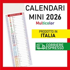 1 Calendario Olandese Mini Silhouette 2026 Multicolor Numeri Grandi Cucina Re...
