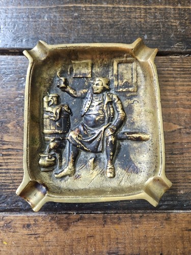Posacenere rettangolare ottone