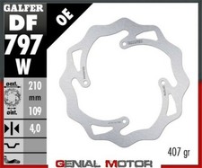 Galfer Disco Freno Posteriore Wave Fixed 210X4mm Ktm Freeride E-Sm 2015